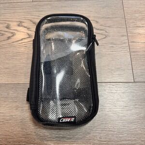 Case-It Clear Glitter Zippered Pencil Pouch Organizer Case School Supply Storage